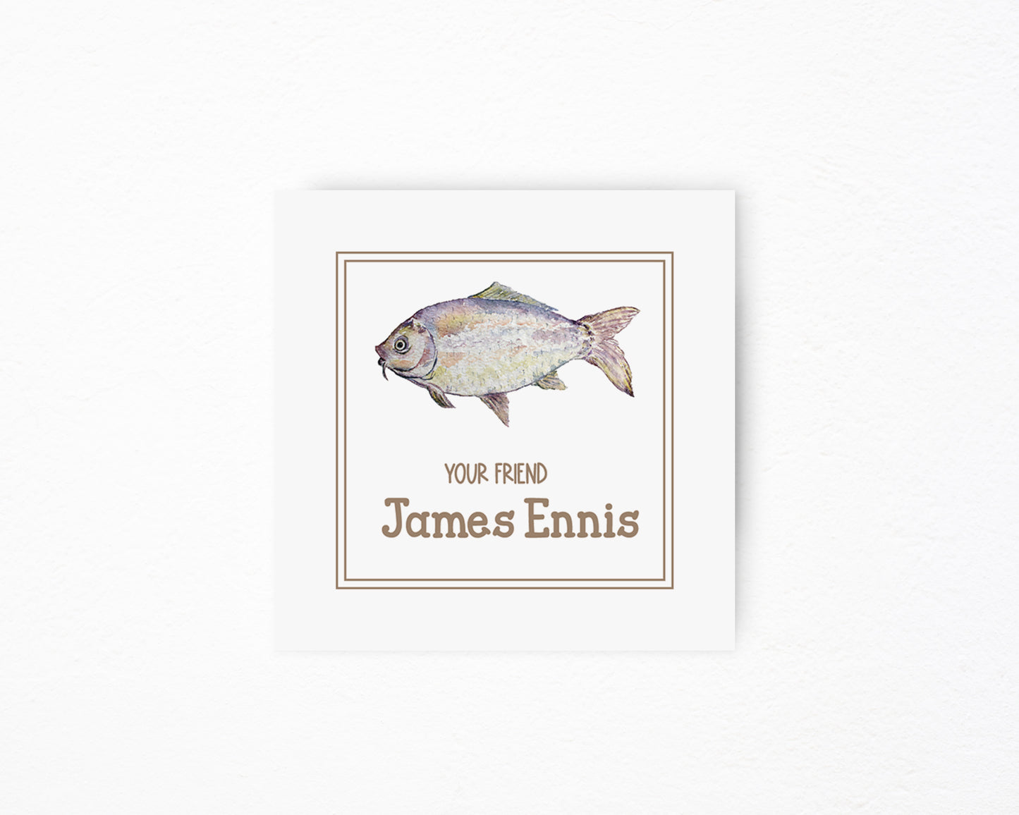 Fish Square Tag