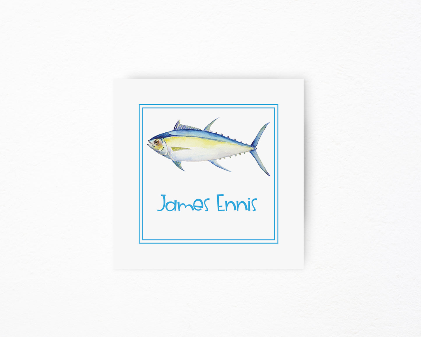 Fish Square Tag