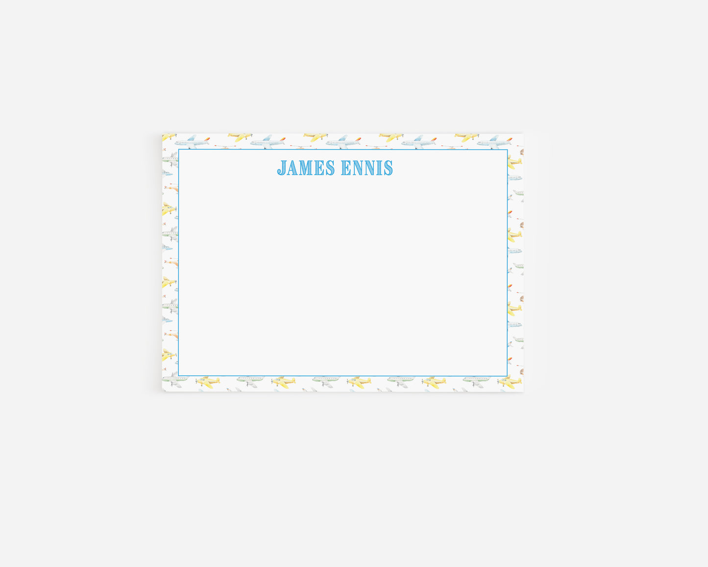 Airplane Background Stationery Card
