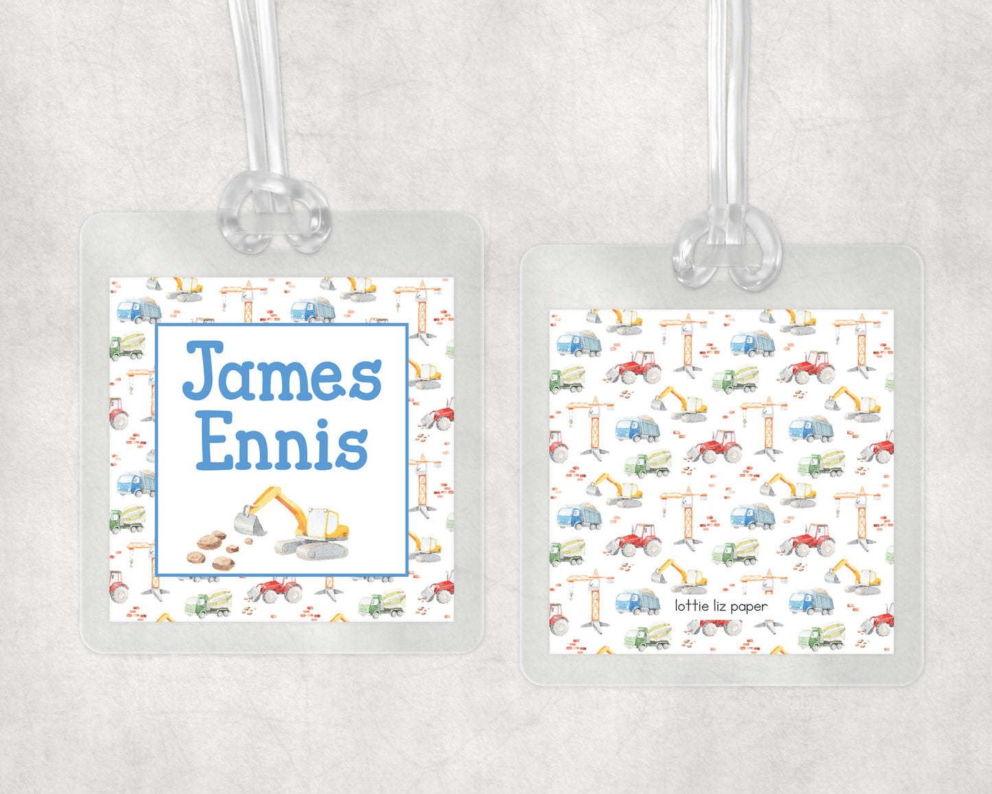 Construction Bag Tag