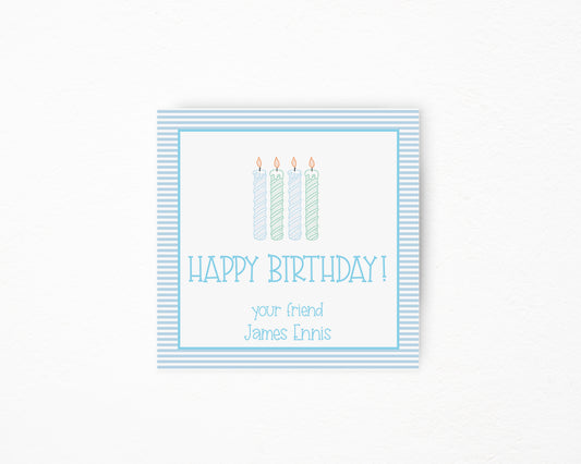 Happy Birthday Square Tag