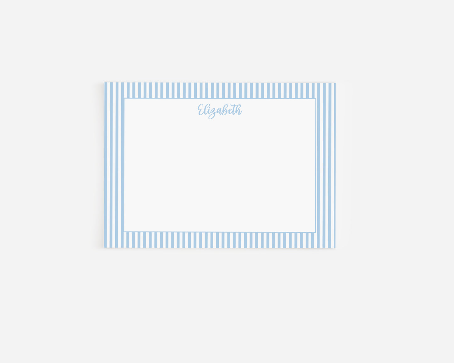 Blue Stripe Background Stationery