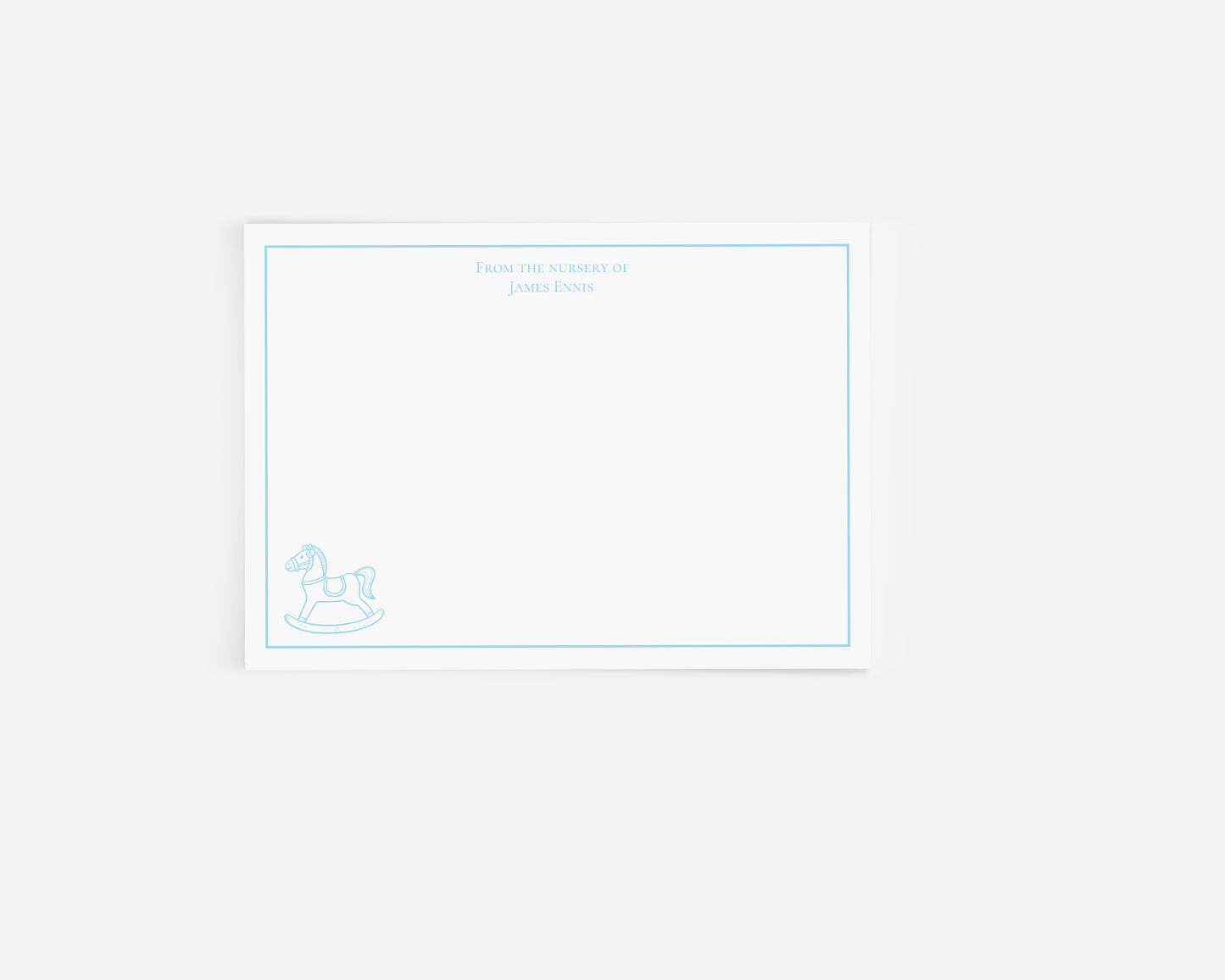 Rocking Horse Boy Stationery Card