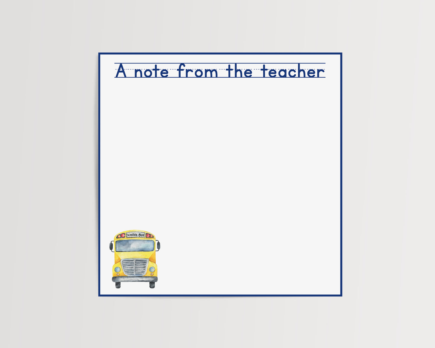 Get on the Bus Notepad