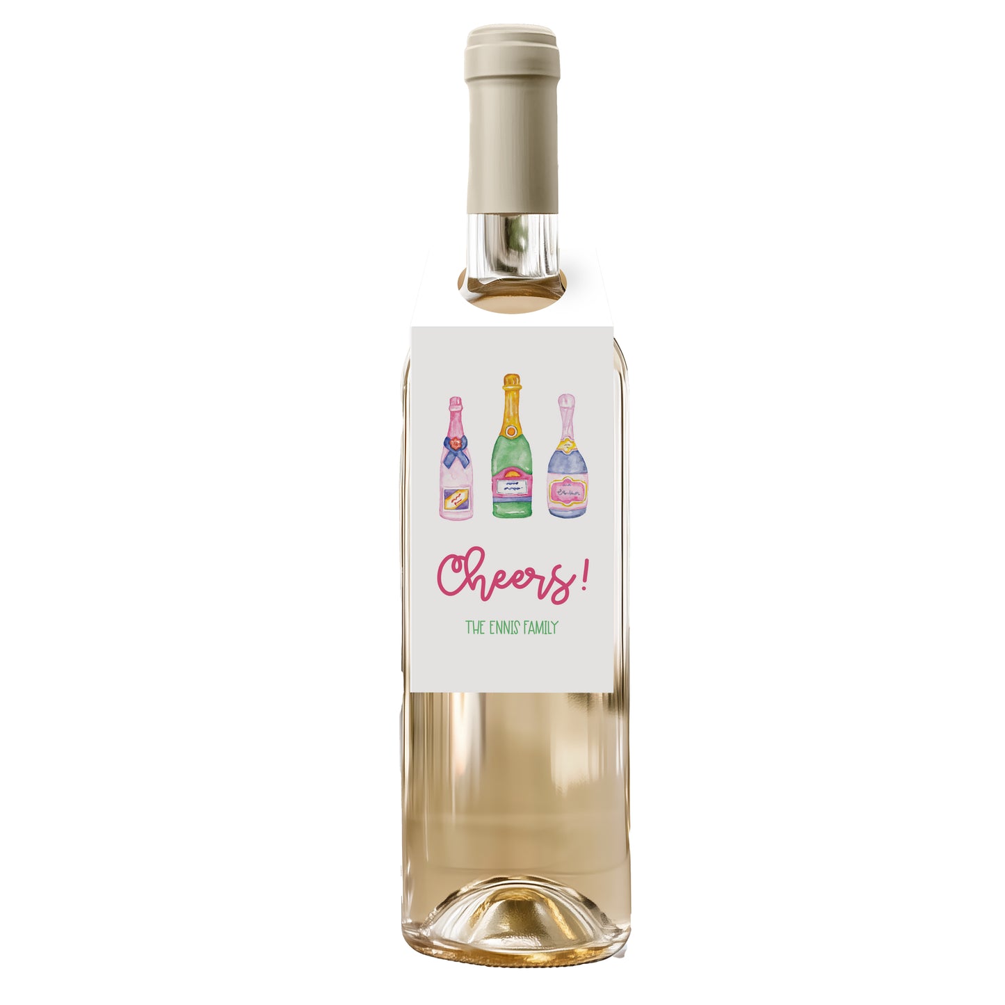 Champagne Wine Tag