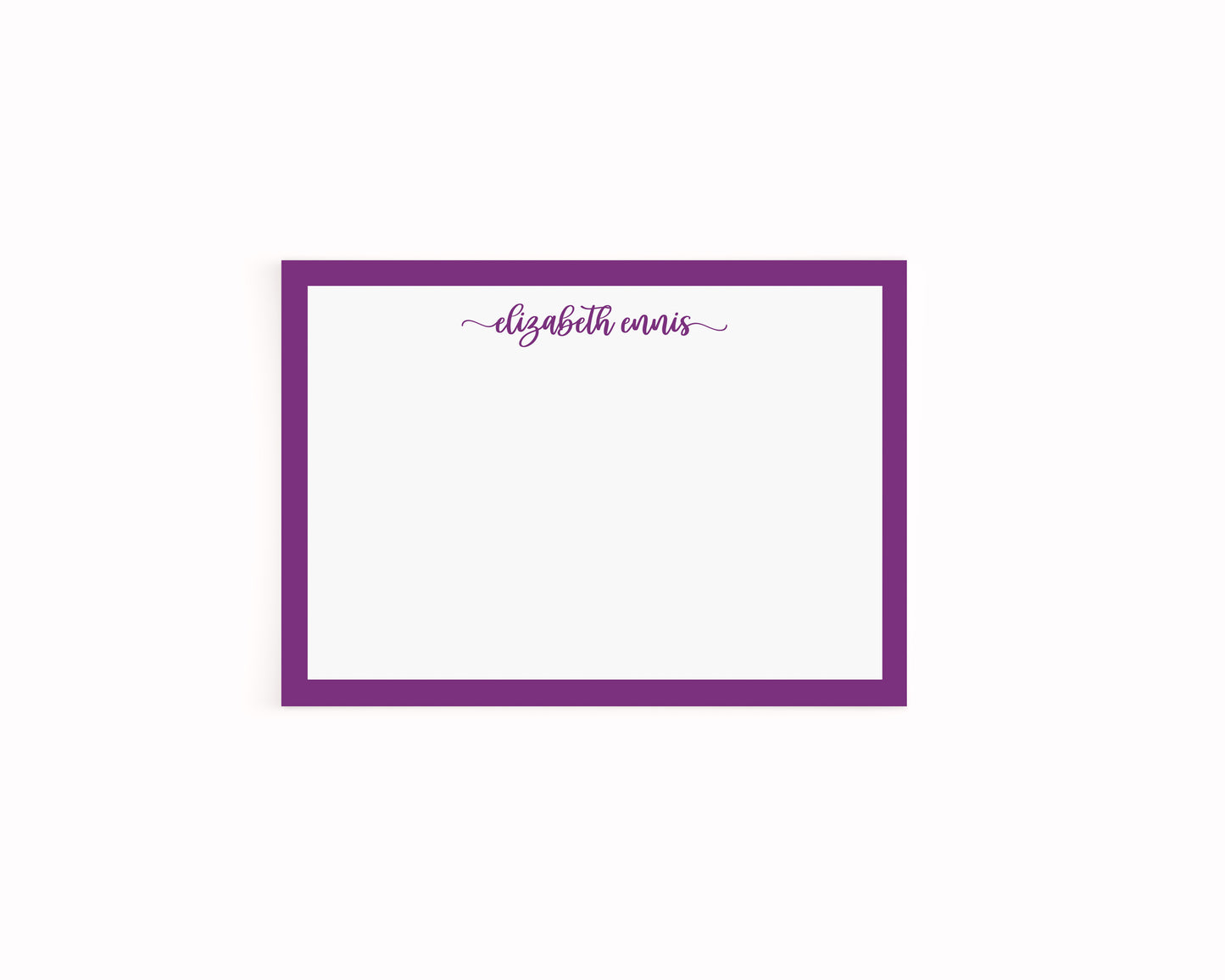 Danity Cursive with Border Stationery