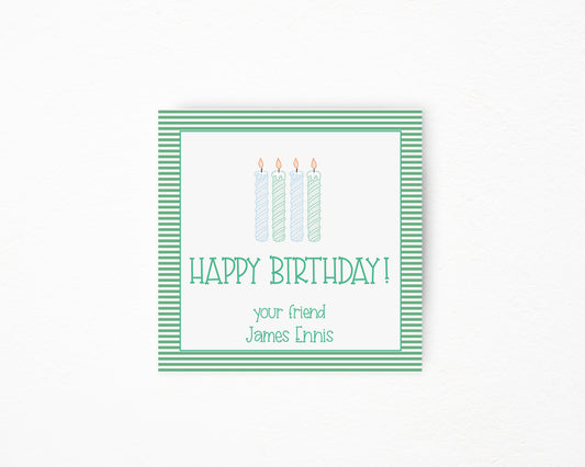 Happy Birthday Square Tag