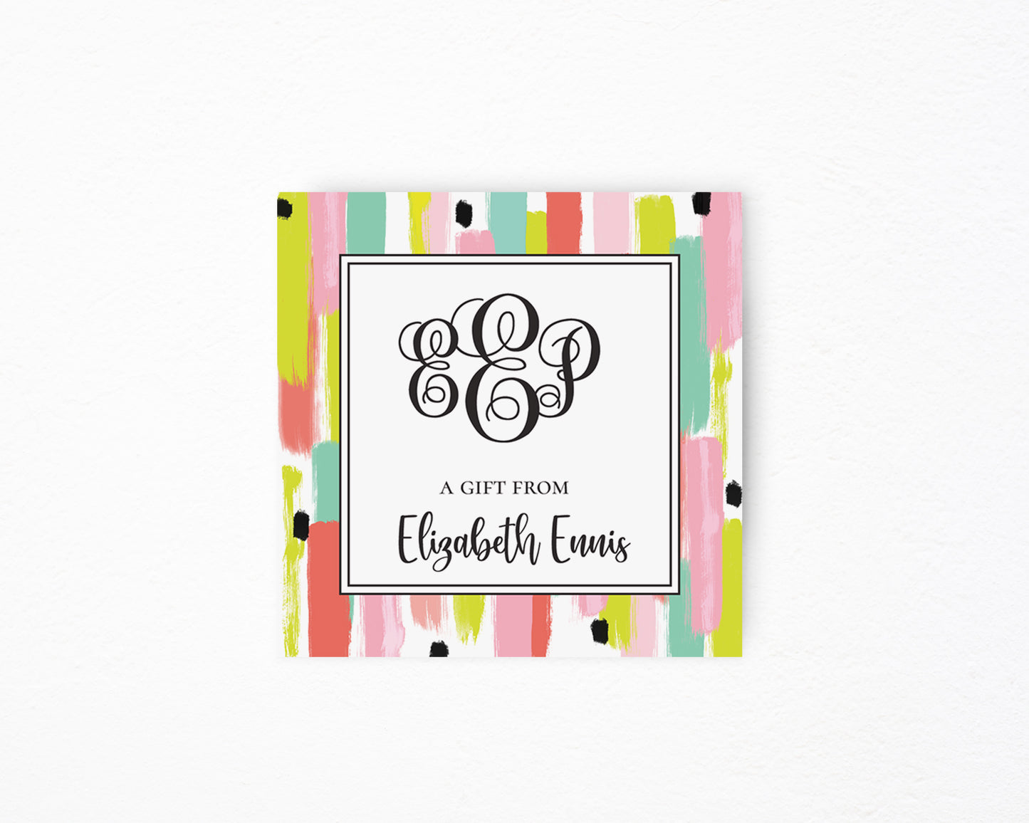Ikat Square Tag