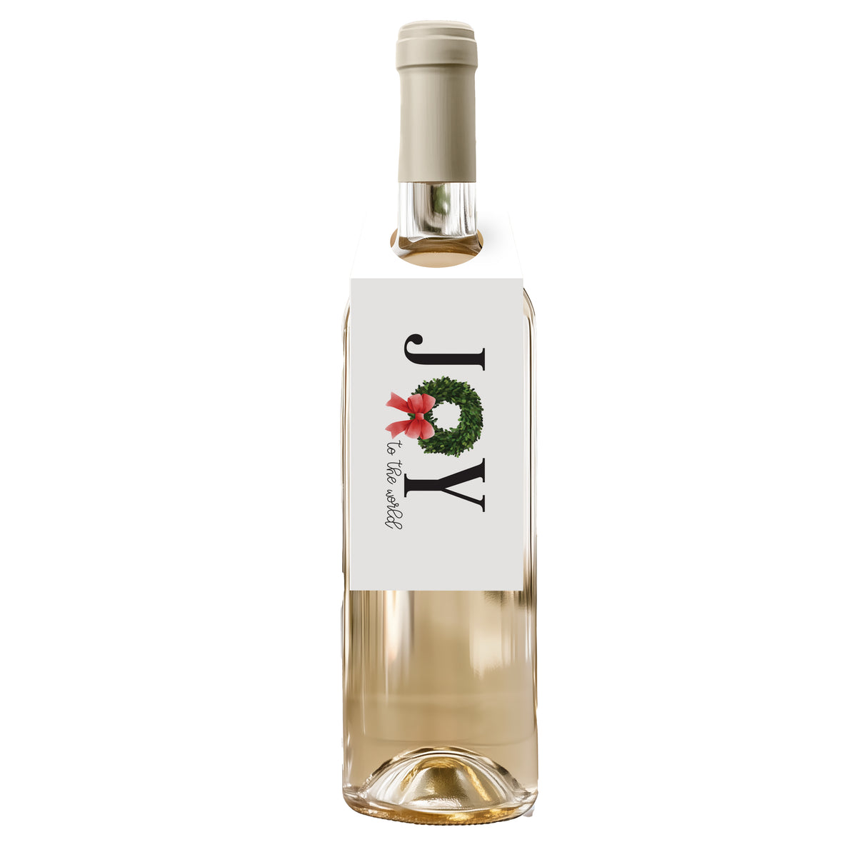 Joy to the World Wine Tag