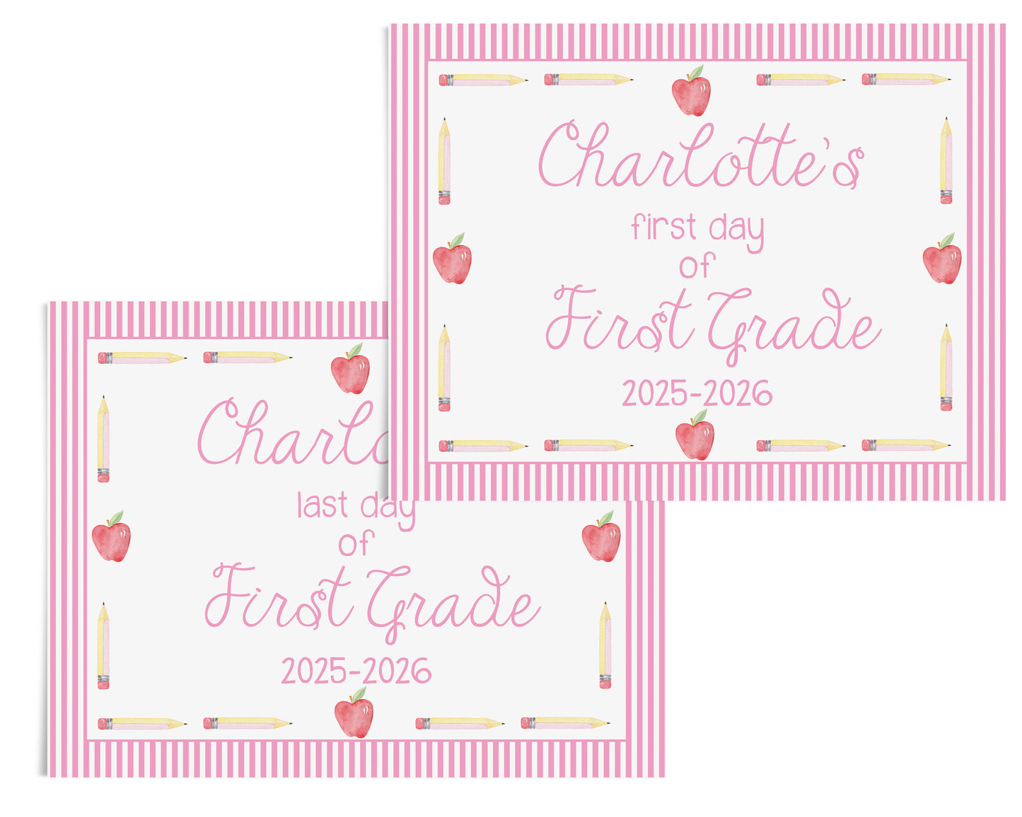 Pink Pencils Back to School