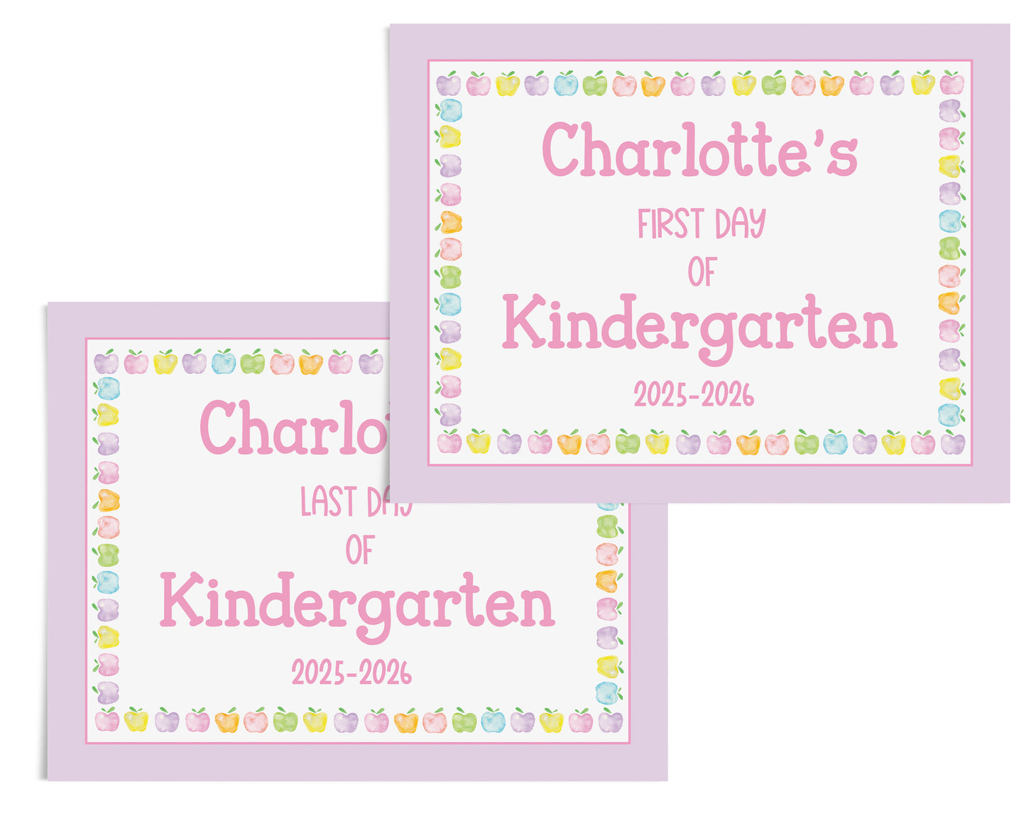 Apple Border Back to School