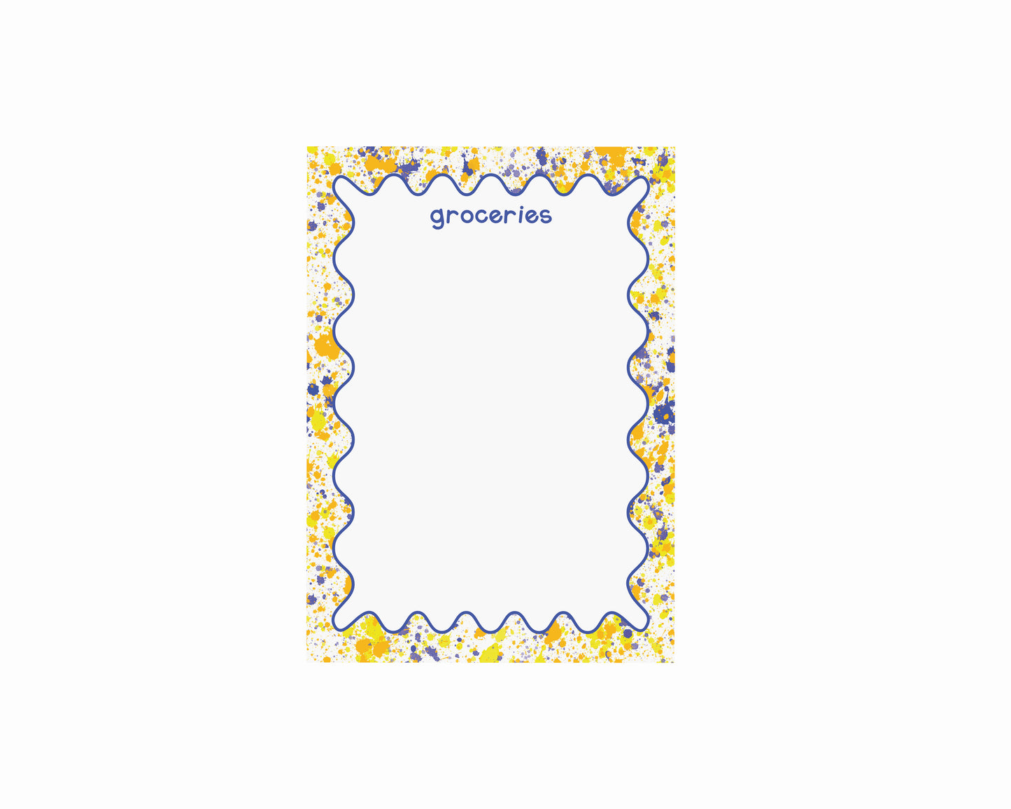 Purple and Yellow Splatter