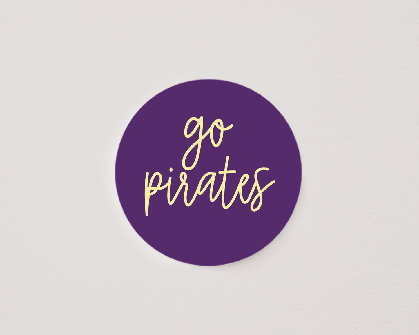 Purple Go Pirates Sticker