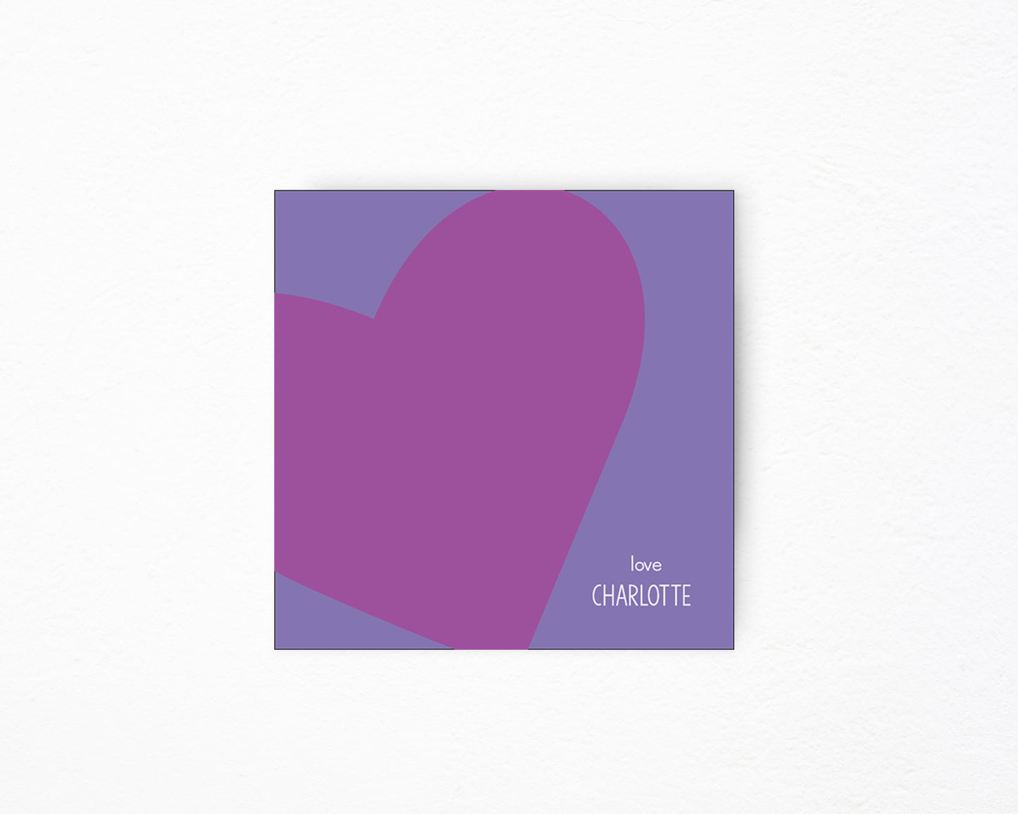 Purple Heart Square Gift Tag