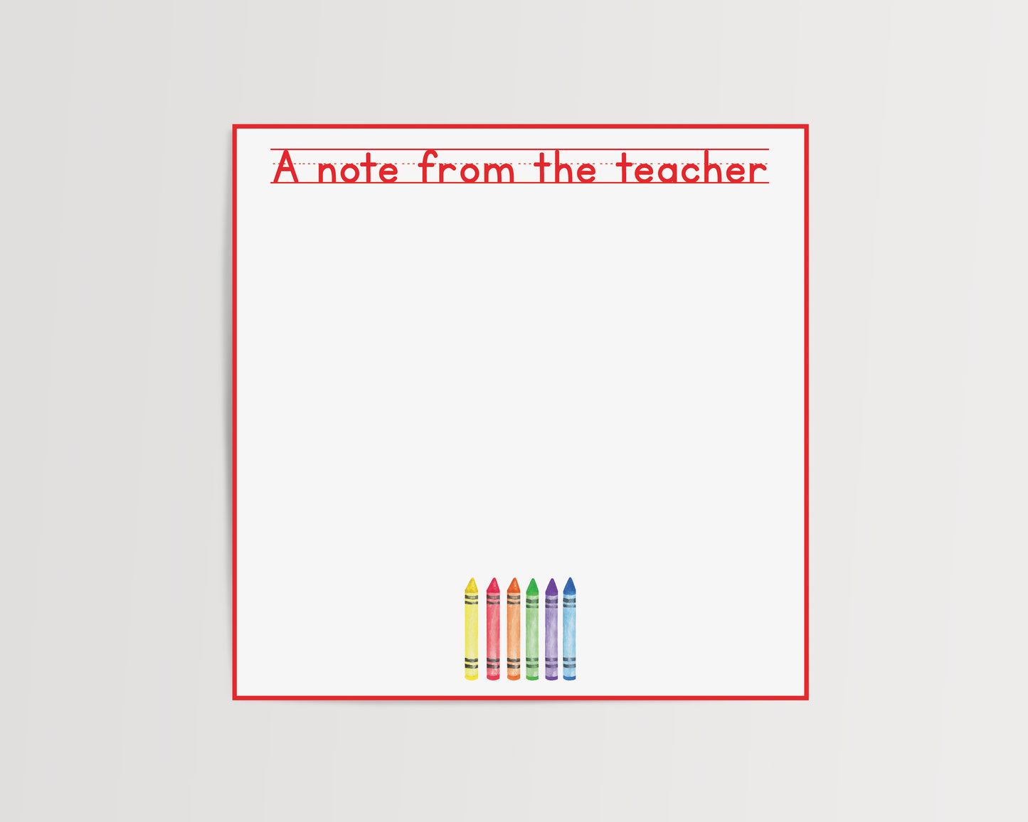 Crayons Notepad