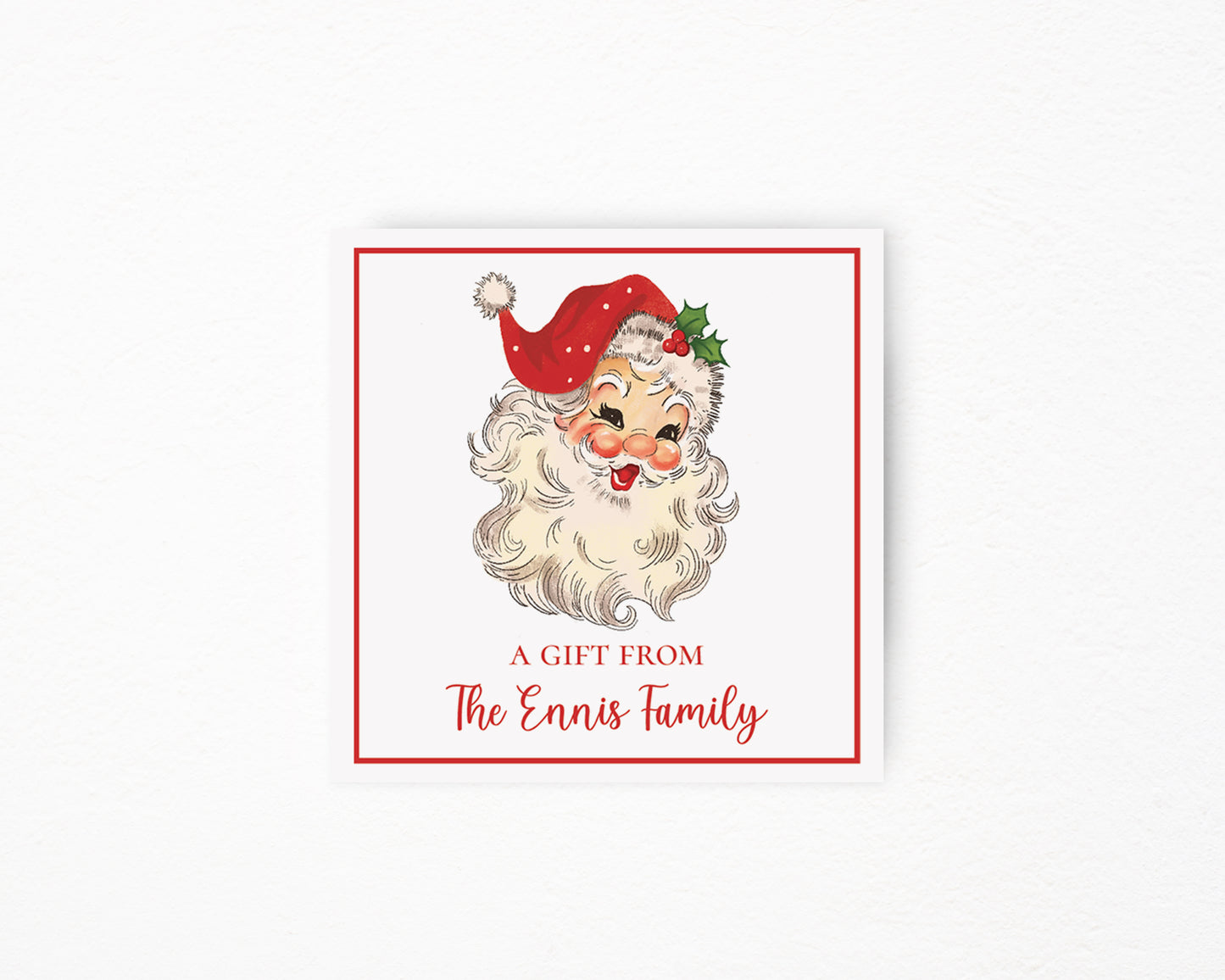 Red Santa Sticker