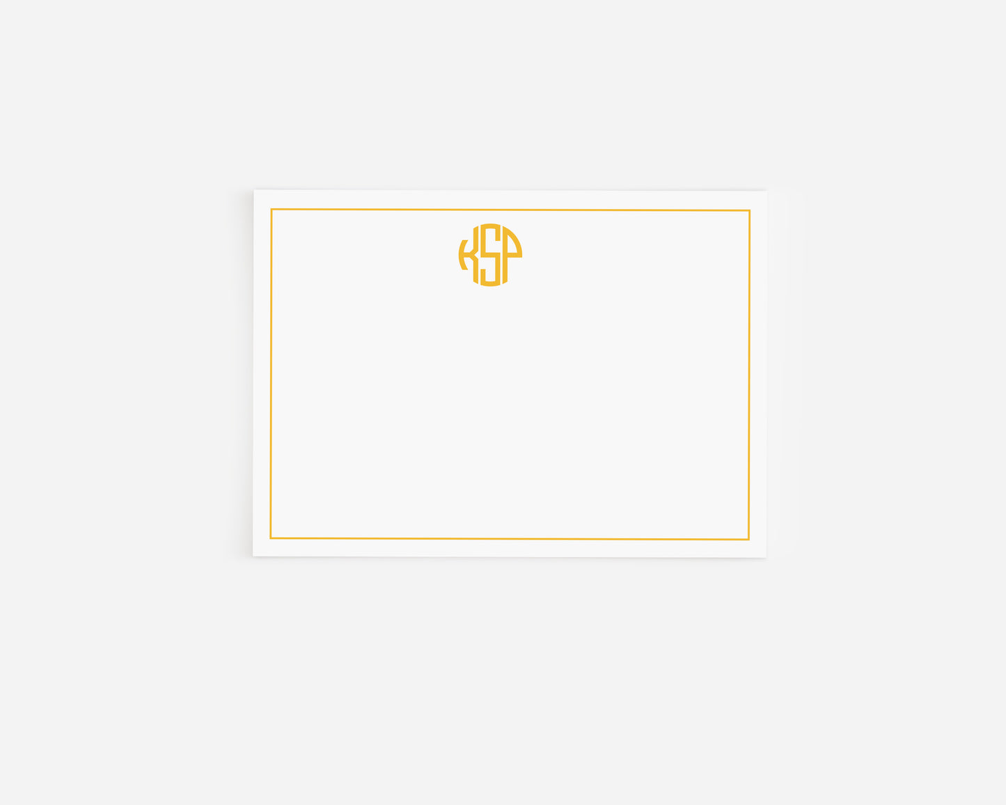 Round Stationery Card