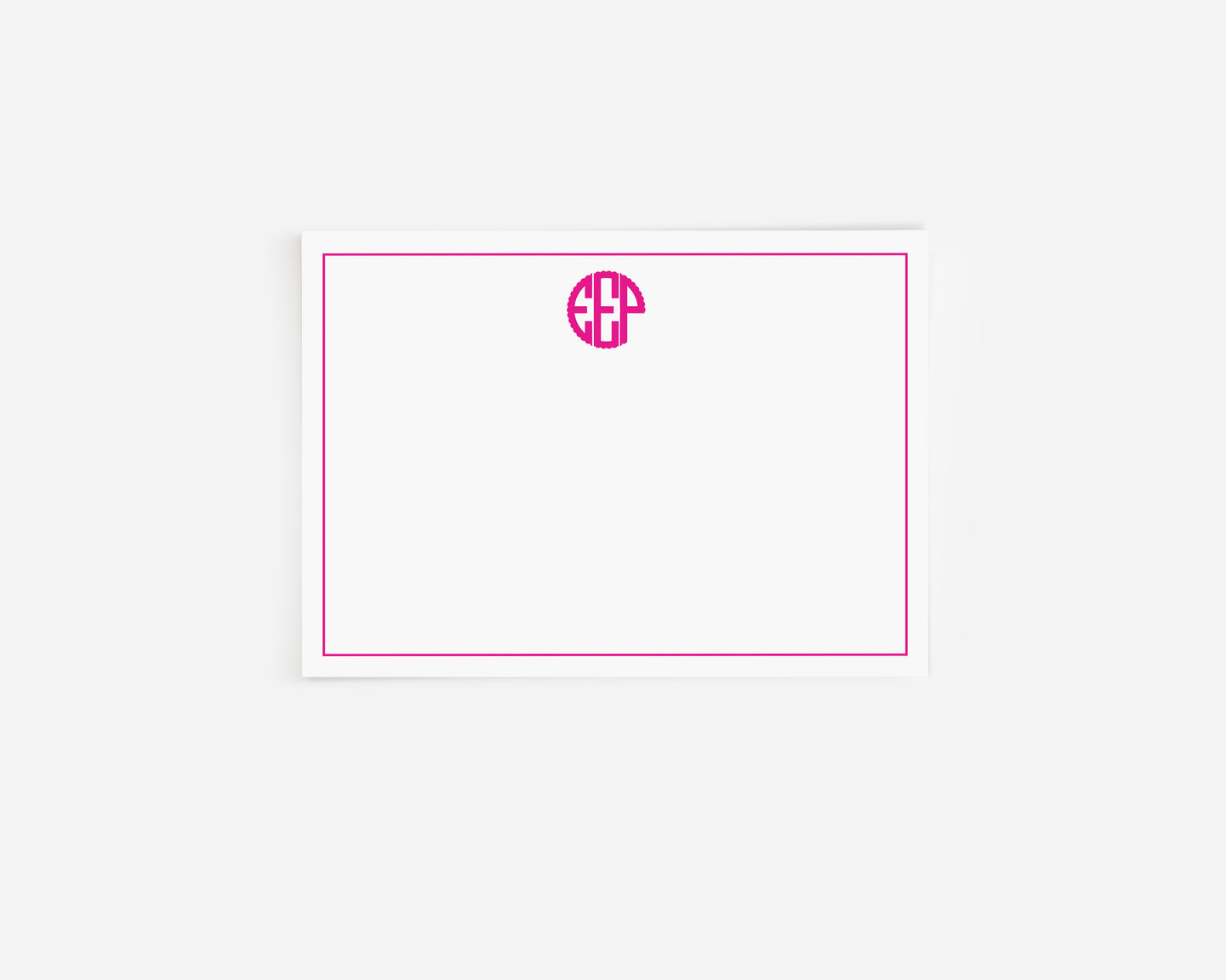Scalloped Stationery Card
