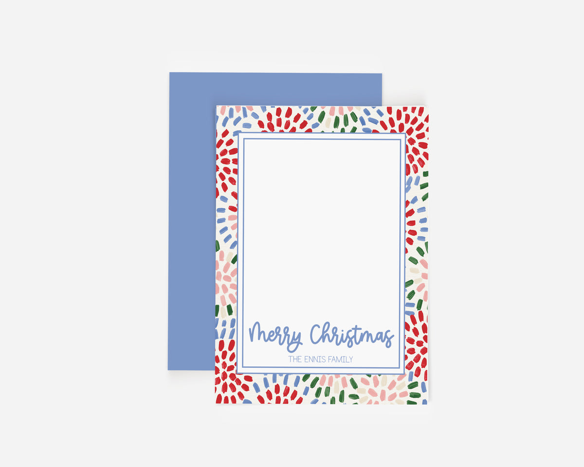 Splatter Christmas Card