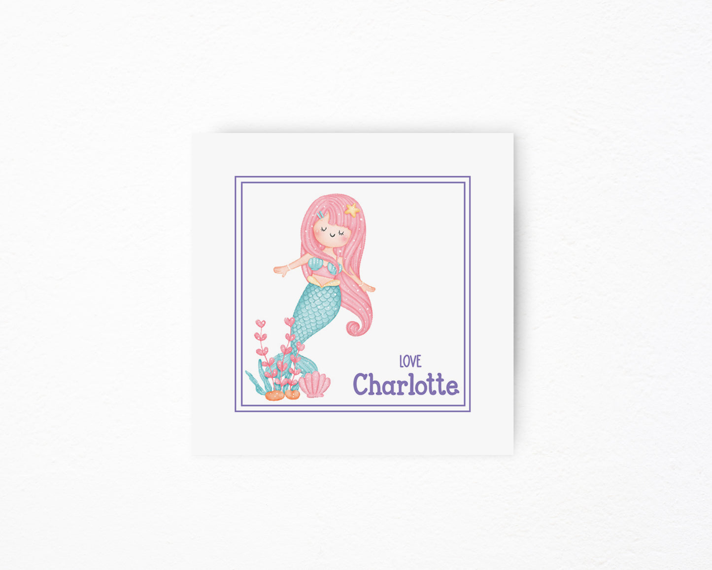Mermaid Square Tag
