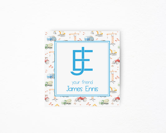 Construction Square Tag