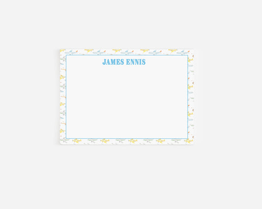 Airplane Background Stationery Card
