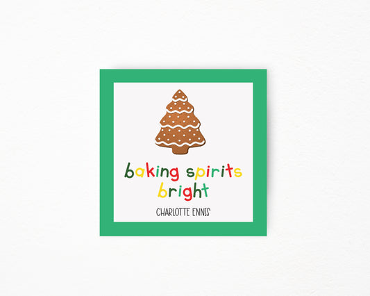 Baking Spirits Bright Sticker