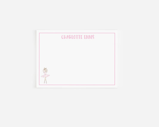 Ballerina Stationery Card