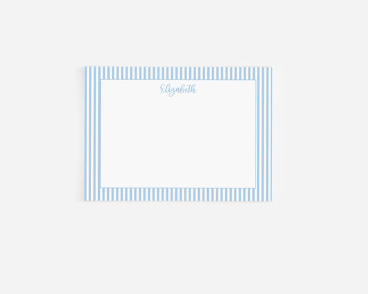 Blue Stripe Background Stationery