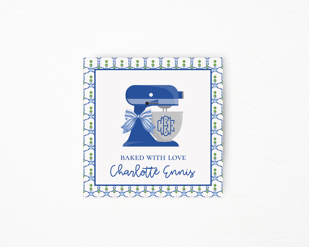 Blue Mixer Chinoiserie Sticker