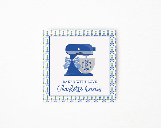 Blue Mixer Chinoiserie Sticker