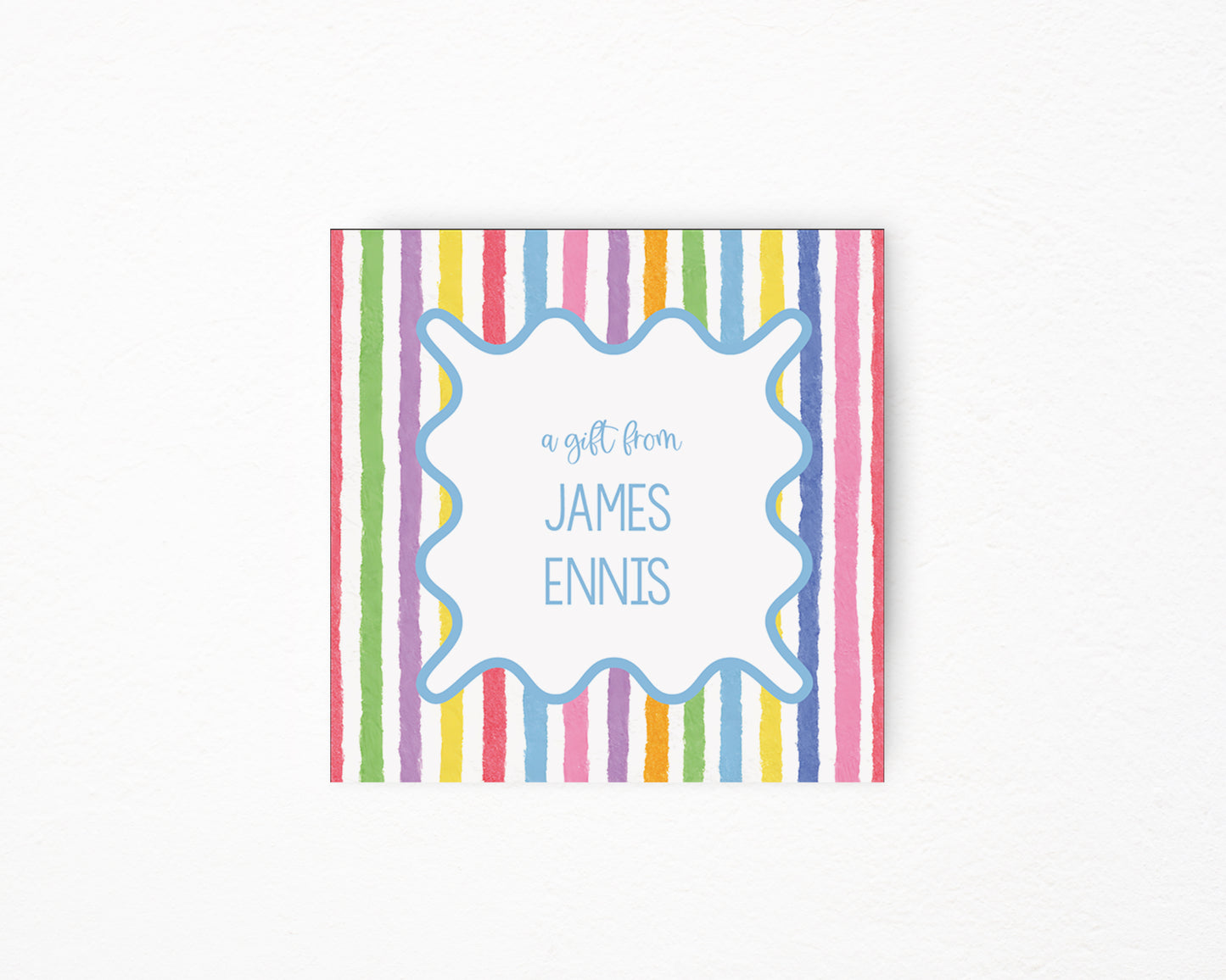 Stripe Birthday Sticker