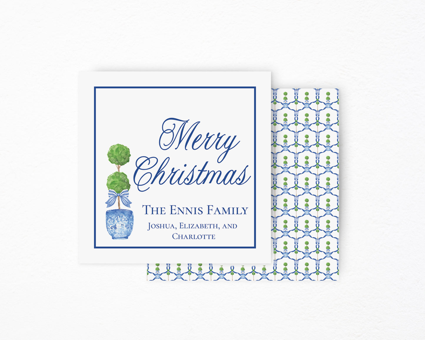 Blue Chinoiserie Gift Tag