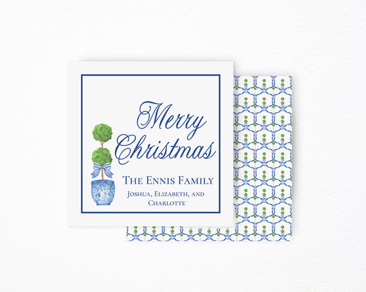 Blue Chinoiserie Gift Tag