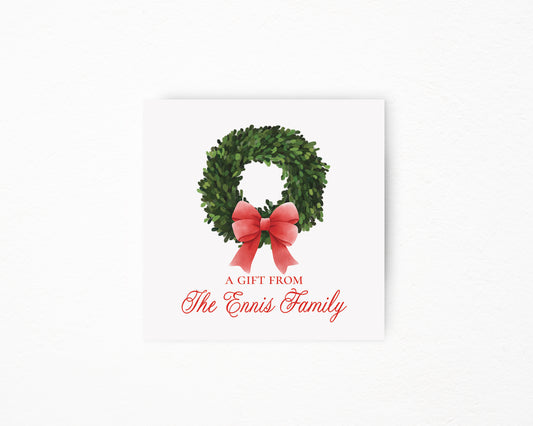 Boxwood Wreath Sticker