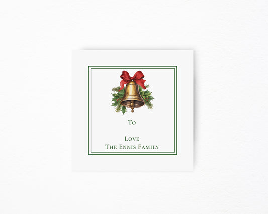 Christmas Bell Square Card