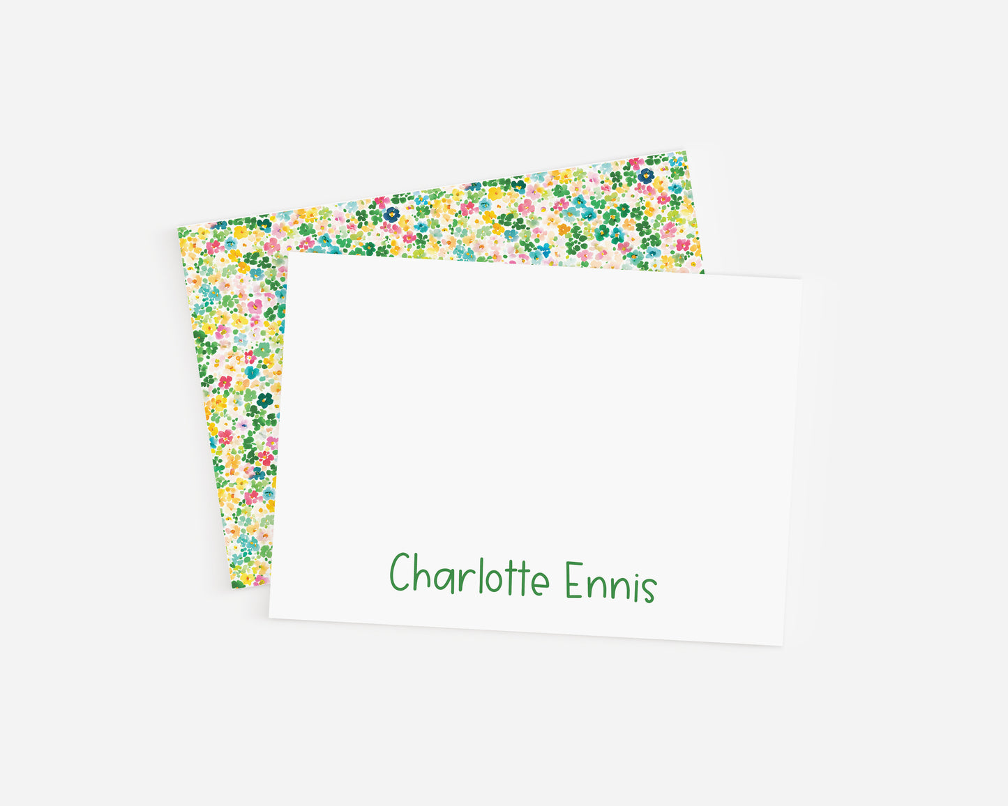 Floral Background Stationery