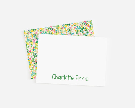 Floral Background Stationery