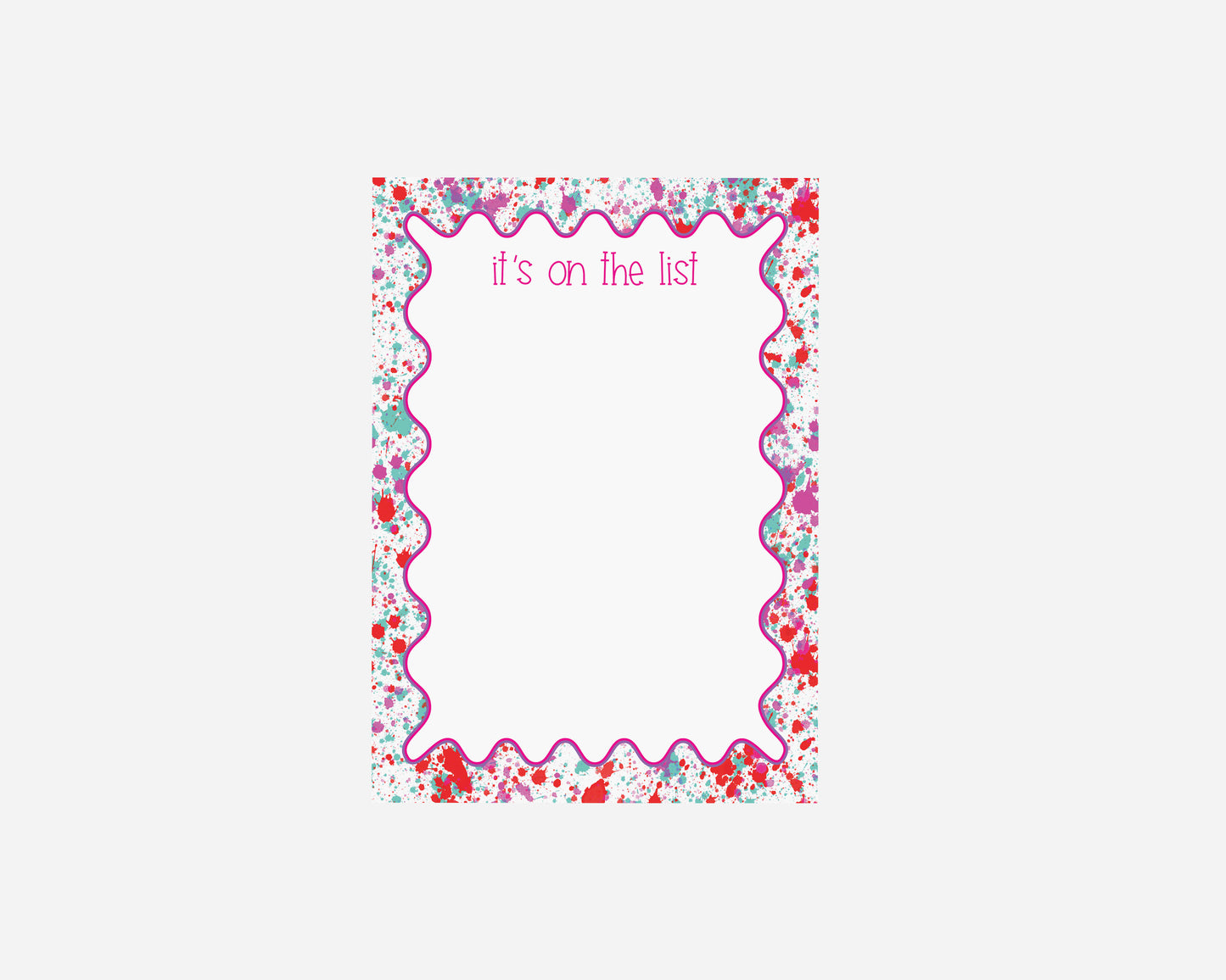Pink and Purple Splatter