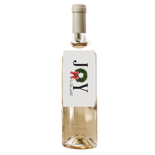 Joy to the World Wine Tag