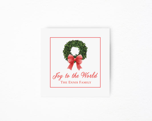 Joy to the World Square Card