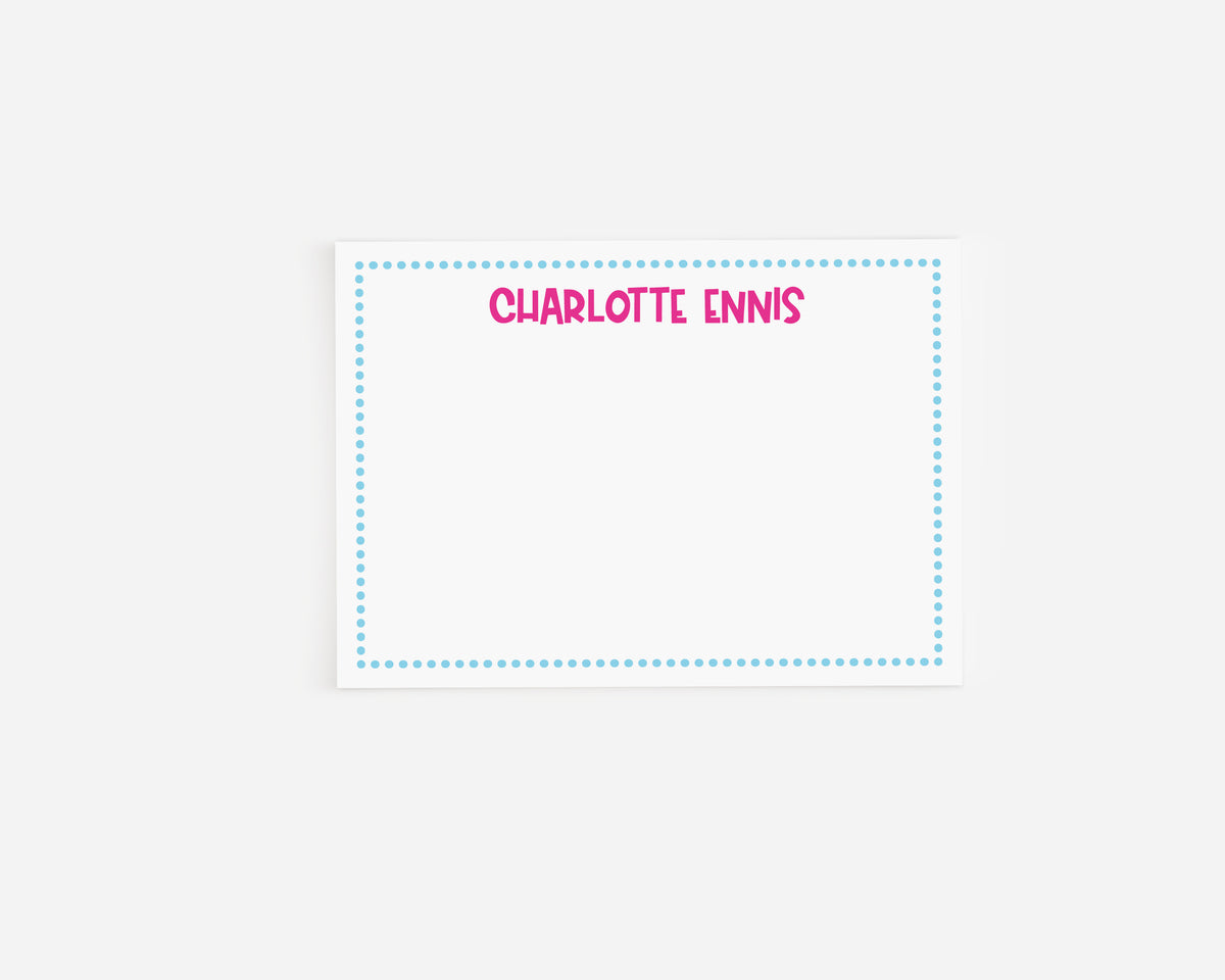Kid's Dotted Border Stationery