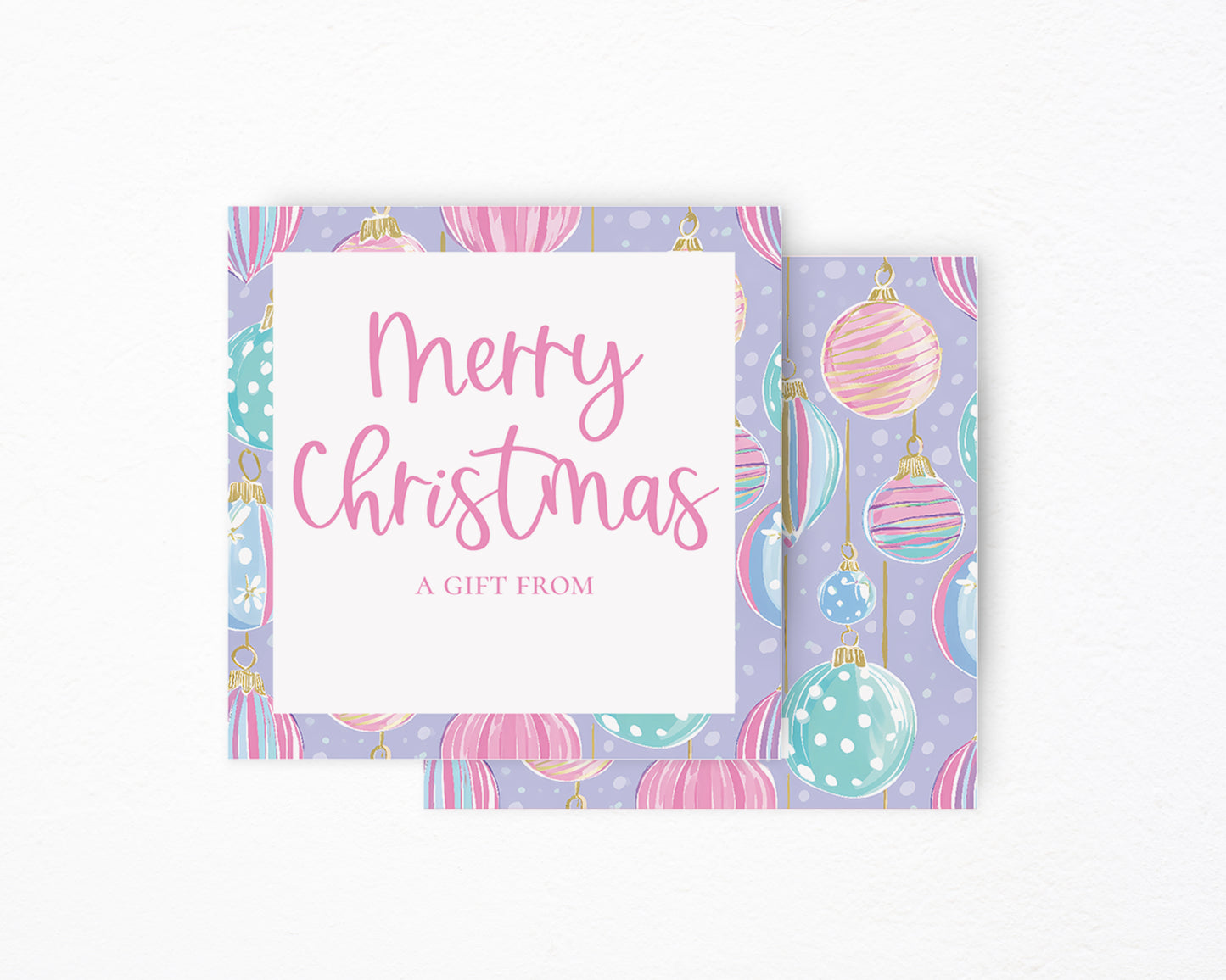 Pastel Ornament Gift Tag