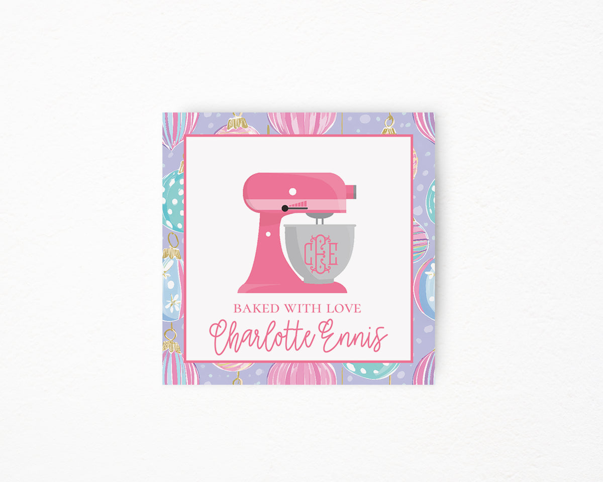Pink Mixer Ornament Background Sticker