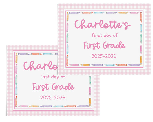 Crayon Border Back to School