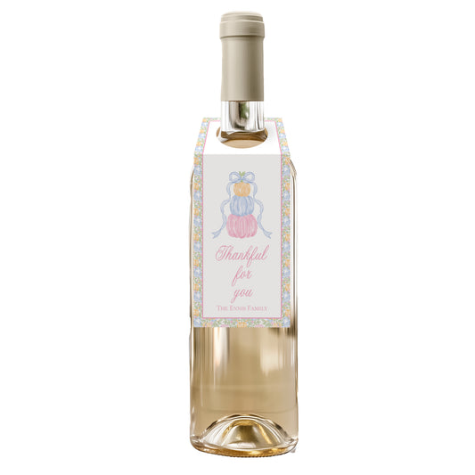 Thankful Wine Tag