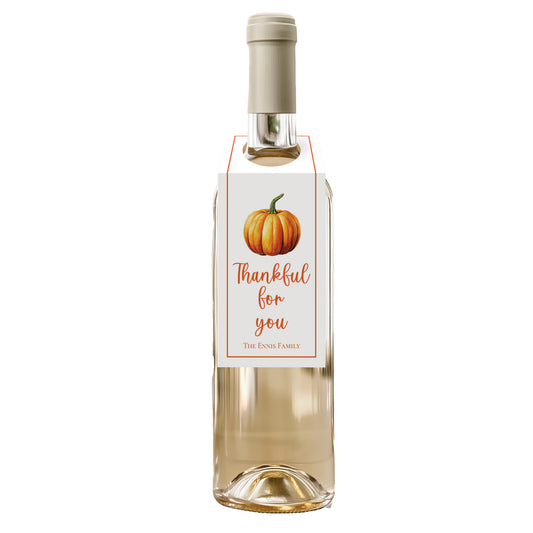 Thankful Wine Tag