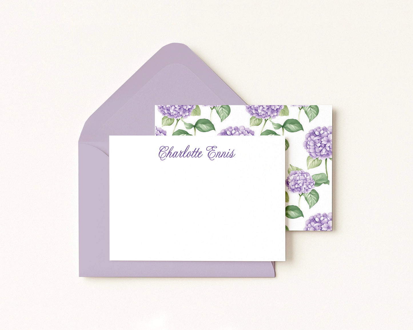 Hydrangea Stationery