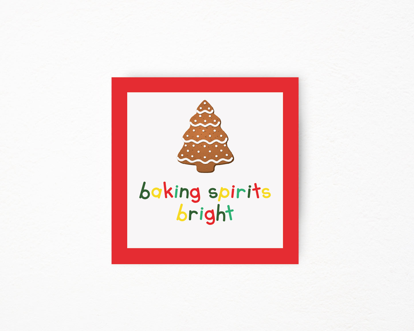 Baking Spirits Bright Red Sticker