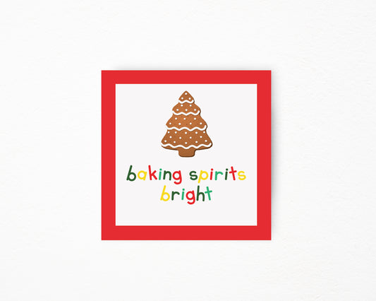 Baking Spirits Bright Red Sticker